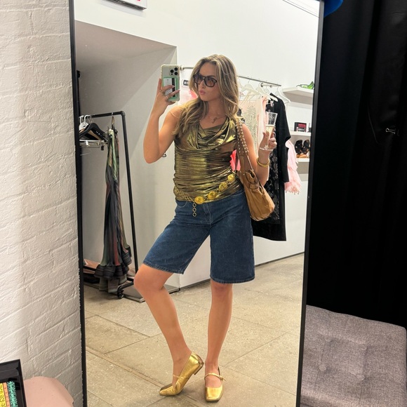 Edikted Denim Shorts - Picture 1 of 7